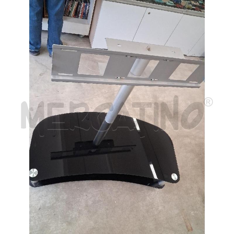 PORTA TV MENSOLE VETRO NERE  | Mercatino dell'Usato San giorgio del sannio 1