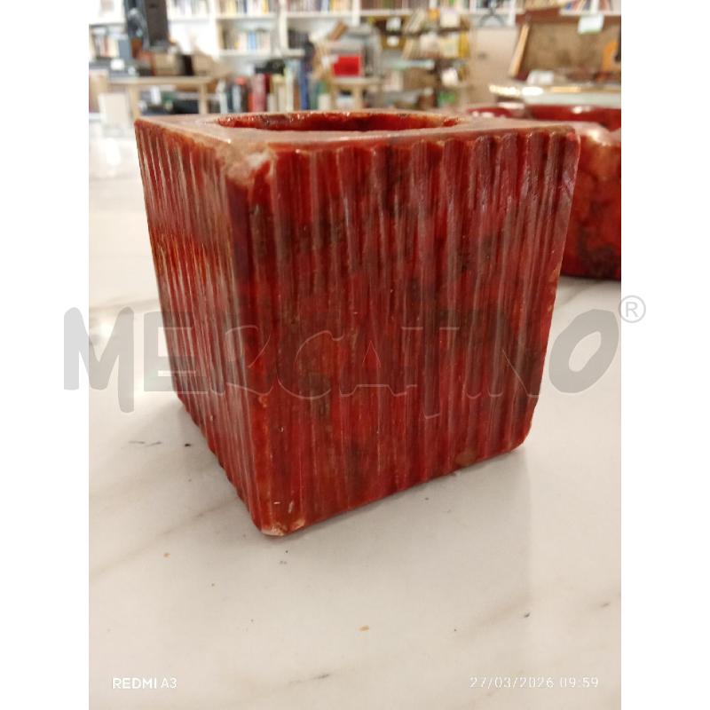 POSA CENERE  + PORTACCENDINO RESINA ROSSA | Mercatino dell'Usato San giorgio del sannio 3