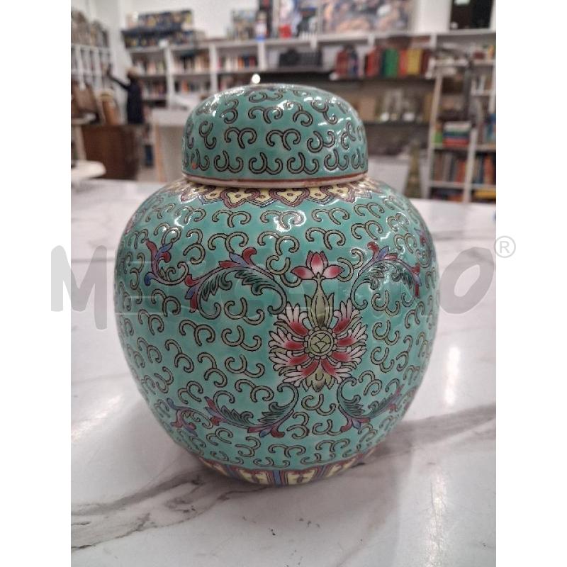 POTICHE VASO AZZURRO STILE ORIENTALE  | Mercatino dell'Usato San giorgio del sannio 1