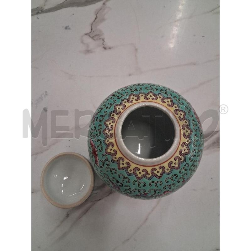 POTICHE VASO AZZURRO STILE ORIENTALE  | Mercatino dell'Usato San giorgio del sannio 2