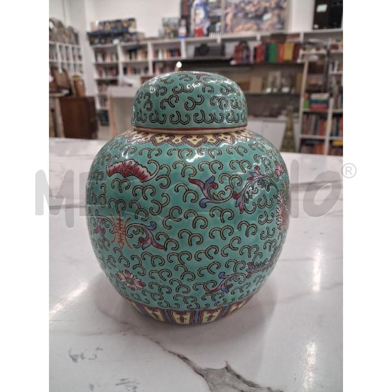 POTICHE VASO AZZURRO STILE ORIENTALE  | Mercatino dell'Usato San giorgio del sannio 4