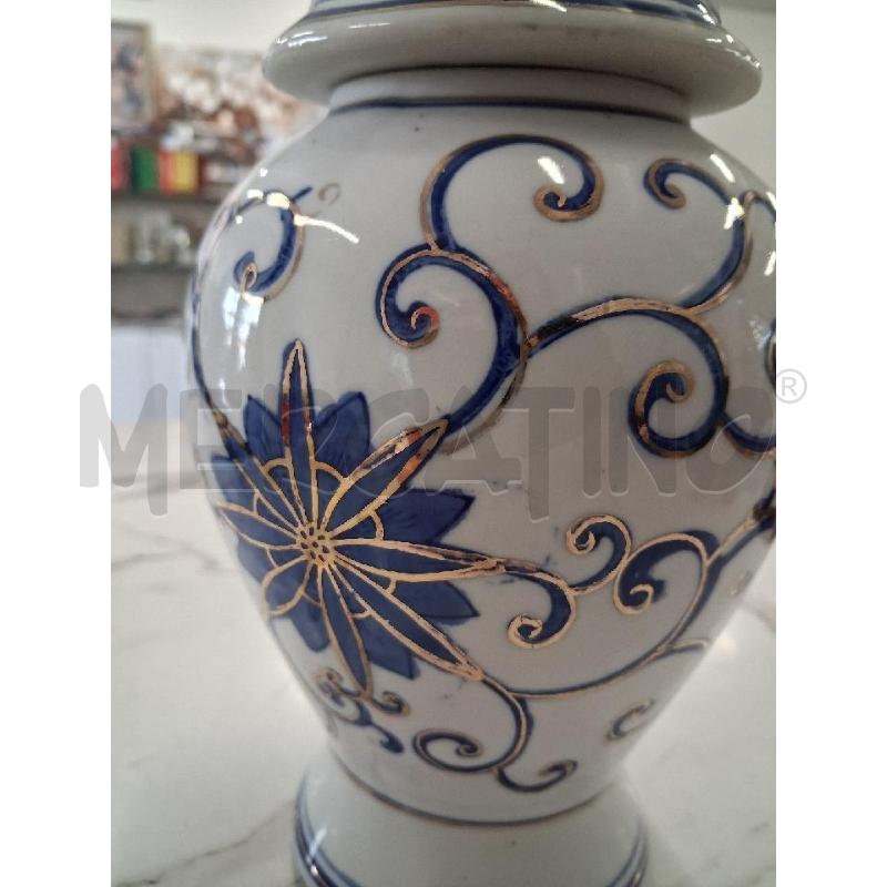 POTICHE VASO BIANCO GHIRIGORI BLU PORCELLANA  | Mercatino dell'Usato San giorgio del sannio 3