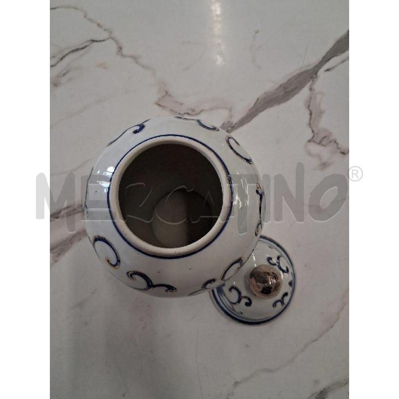 POTICHE VASO BIANCO GHIRIGORI BLU PORCELLANA  | Mercatino dell'Usato San giorgio del sannio 5