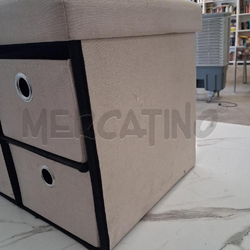 POUF CONTENITORE CASSETTINI  | Mercatino dell'Usato San giorgio del sannio 3