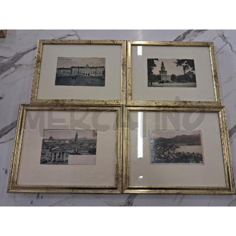 QUADRETTI C DORATA VECCHIE CARTOLINE  | Mercatino dell'Usato San giorgio del sannio 1