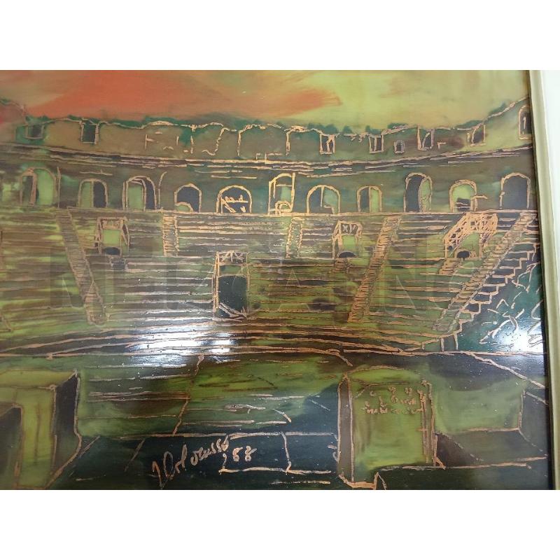 QUADRO ANFITEATRO ROMANO SU LASTRA  | Mercatino dell'Usato San giorgio del sannio 3