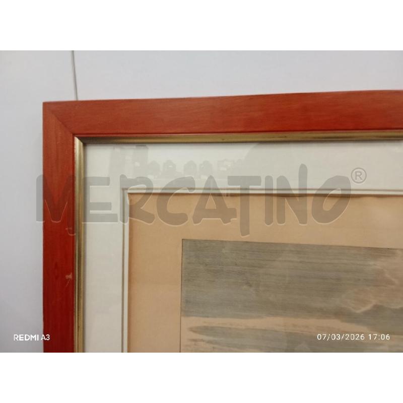 QUADRO CILIEGIO STAMPA TIMBRO FIORENTINO GALEASSE A LA VOIL | Mercatino dell'Usato San giorgio del sannio 4