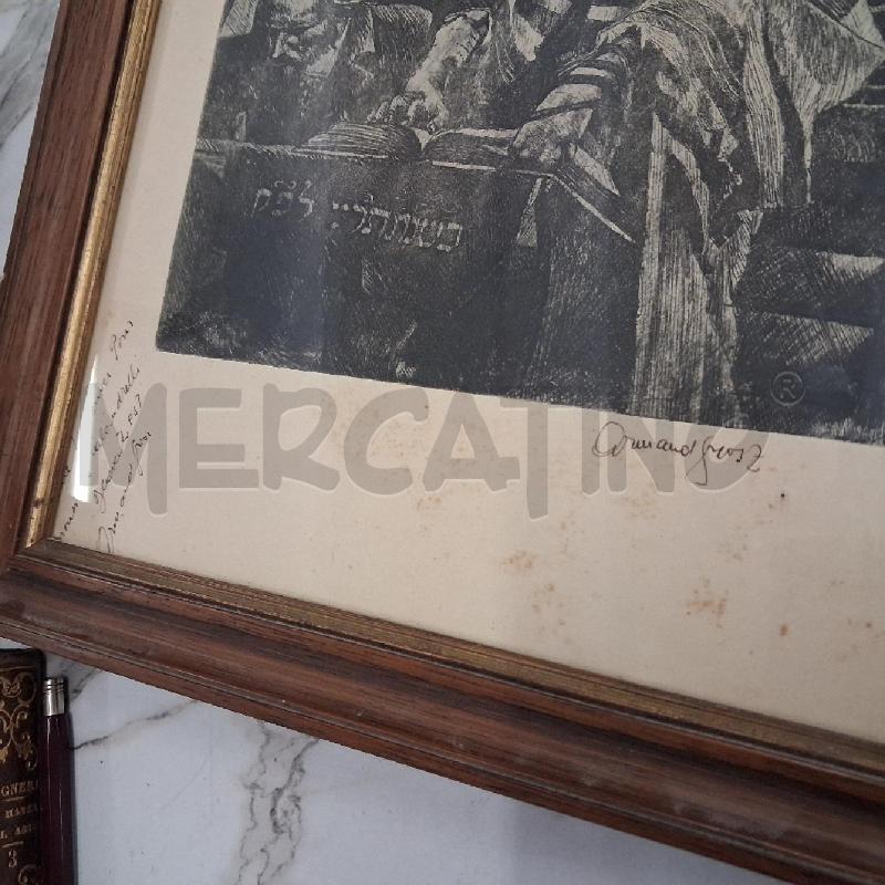 QUADRO CORNICE MARRONE UOMO CON VELO  | Mercatino dell'Usato San giorgio del sannio 5