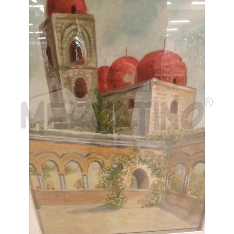QUADRO CORTILETTO CUPOLETTE ROSSE GUTTEMBERG  | Mercatino dell'Usato San giorgio del sannio 3