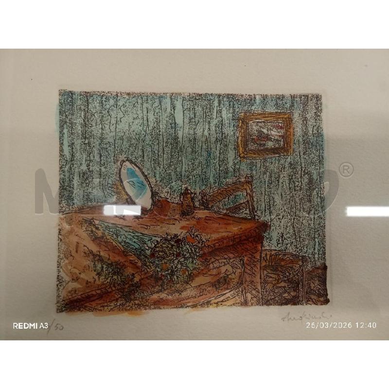 QUADRO C ARGENTATA SERIGRAFIA 46/50 SPECCHIO QUADRO  | Mercatino dell'Usato San giorgio del sannio 3