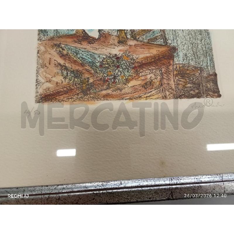 QUADRO C ARGENTATA SERIGRAFIA 46/50 SPECCHIO QUADRO  | Mercatino dell'Usato San giorgio del sannio 5