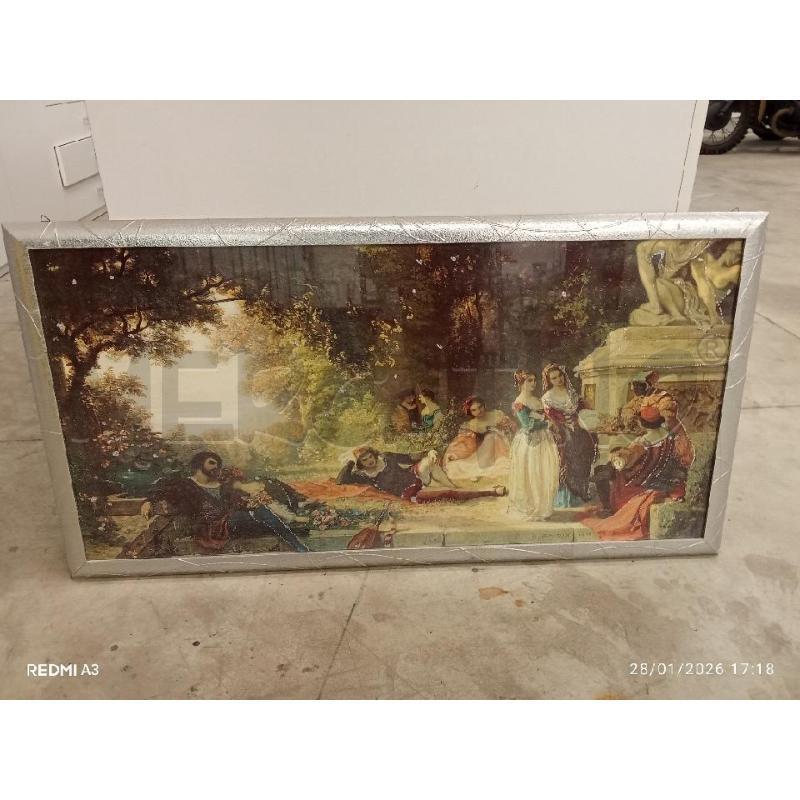 QUADRO C ARGENTATA STAMPA RAGAZZI CAMPAGNA  | Mercatino dell'Usato San giorgio del sannio 1