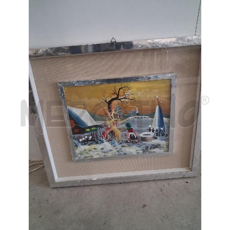 QUADRO C ARGENTATA TELA PAESAGGO NAIF A KOVATIC | Mercatino dell'Usato San giorgio del sannio 1