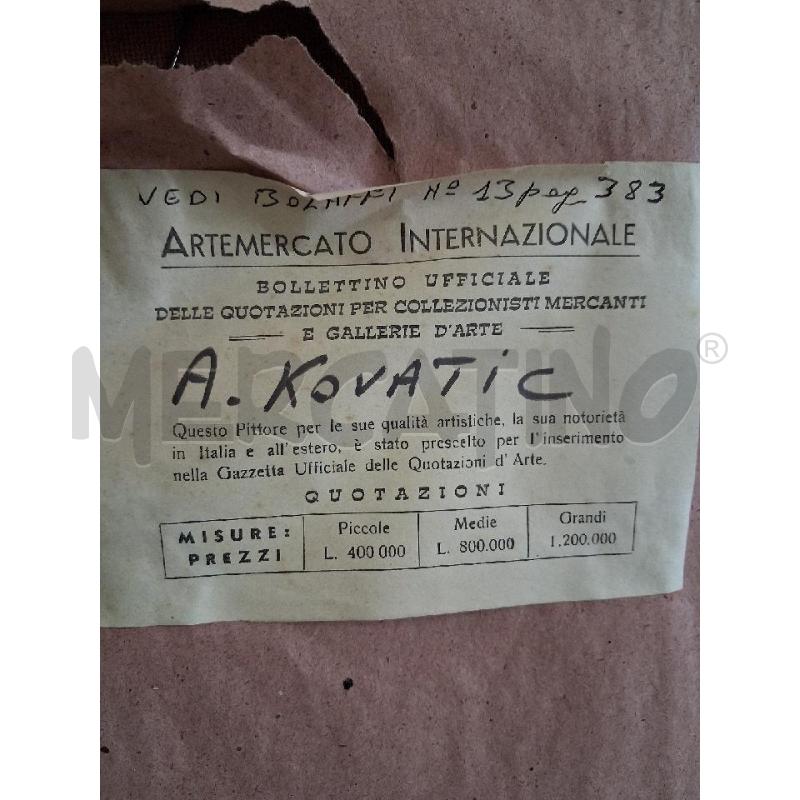 QUADRO C ARGENTATA TELA PAESAGGO NAIF A KOVATIC | Mercatino dell'Usato San giorgio del sannio 4
