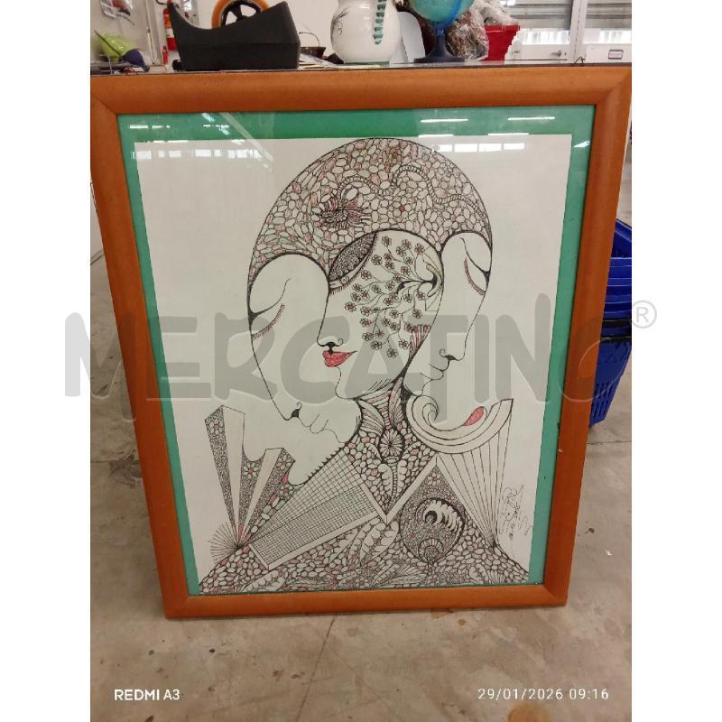 QUADRO C CILIEGIO DISEGNO ENZO BOSCAINO  | Mercatino dell'Usato San giorgio del sannio 1