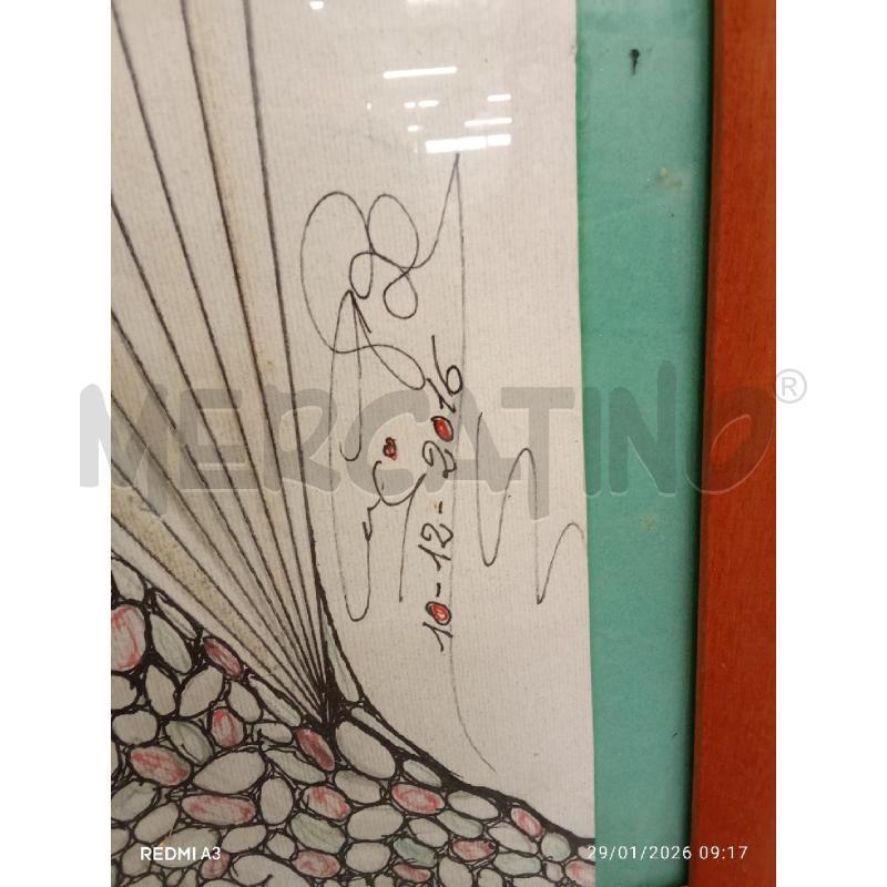 QUADRO C CILIEGIO DISEGNO ENZO BOSCAINO  | Mercatino dell'Usato San giorgio del sannio 5
