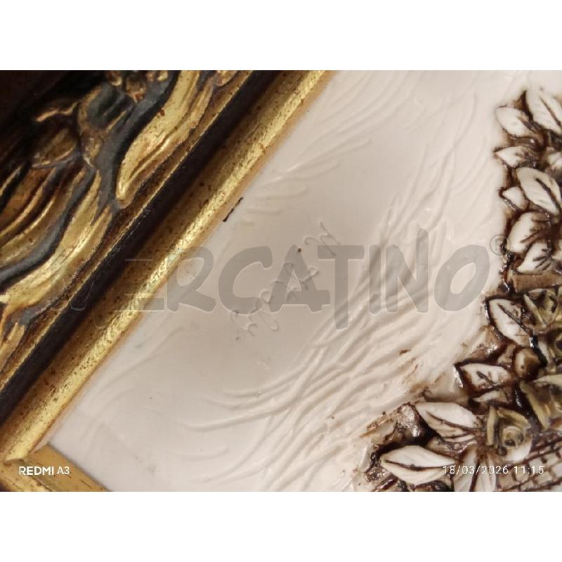 QUADRO C DORATA BASSORILIEVO RESINA ROMANTICO | Mercatino dell'Usato San giorgio del sannio 5