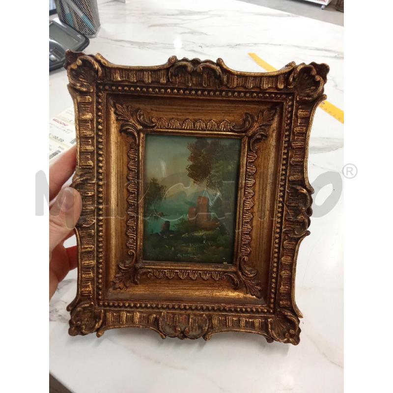 QUADRO C DORATA DIPINTO PAESAGGIO LAREL | Mercatino dell'Usato San giorgio del sannio 1