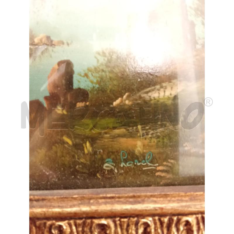 QUADRO C DORATA DIPINTO PAESAGGIO LAREL | Mercatino dell'Usato San giorgio del sannio 2