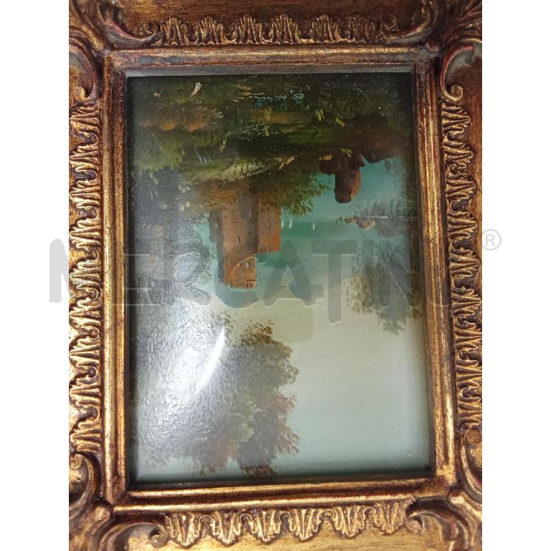 QUADRO C DORATA DIPINTO PAESAGGIO LAREL | Mercatino dell'Usato San giorgio del sannio 3