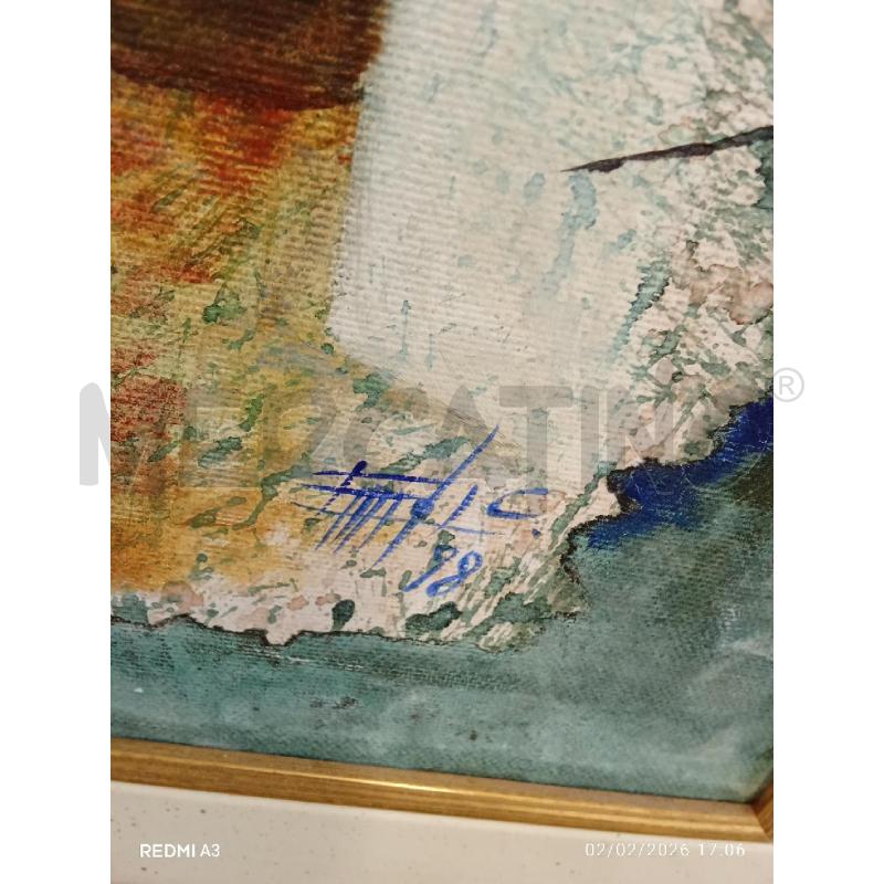 QUADRO C DORATA DONNA SEDUTA TECNICA MISTA SU TELA  | Mercatino dell'Usato San giorgio del sannio 4