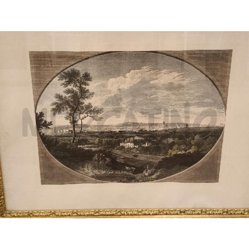 QUADRO C DORATA OVALE VISTA ROMA  | Mercatino dell'Usato San giorgio del sannio 3