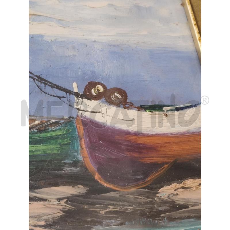 QUADRO C DORATA PAESAGGIO MARINO GIORDANI  | Mercatino dell'Usato San giorgio del sannio 3