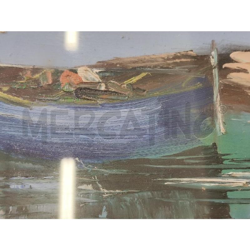 QUADRO C DORATA PAESAGGIO MARINO GIORDANI  | Mercatino dell'Usato San giorgio del sannio 4