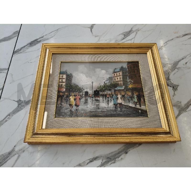QUADRO C DORATA PASSEGGIO CASE A DE SIMONE  | Mercatino dell'Usato San giorgio del sannio 1