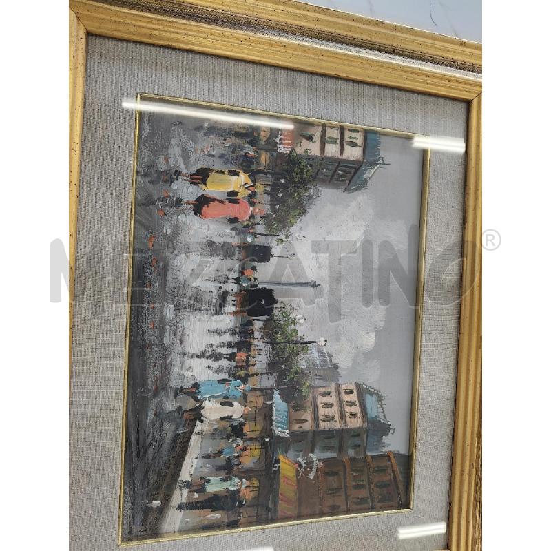 QUADRO C DORATA PASSEGGIO CASE A DE SIMONE  | Mercatino dell'Usato San giorgio del sannio 2