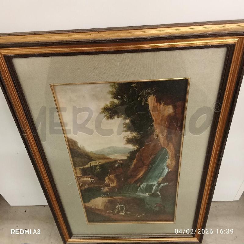 QUADRO C DORATA PASTORI CASCATE  | Mercatino dell'Usato San giorgio del sannio 1