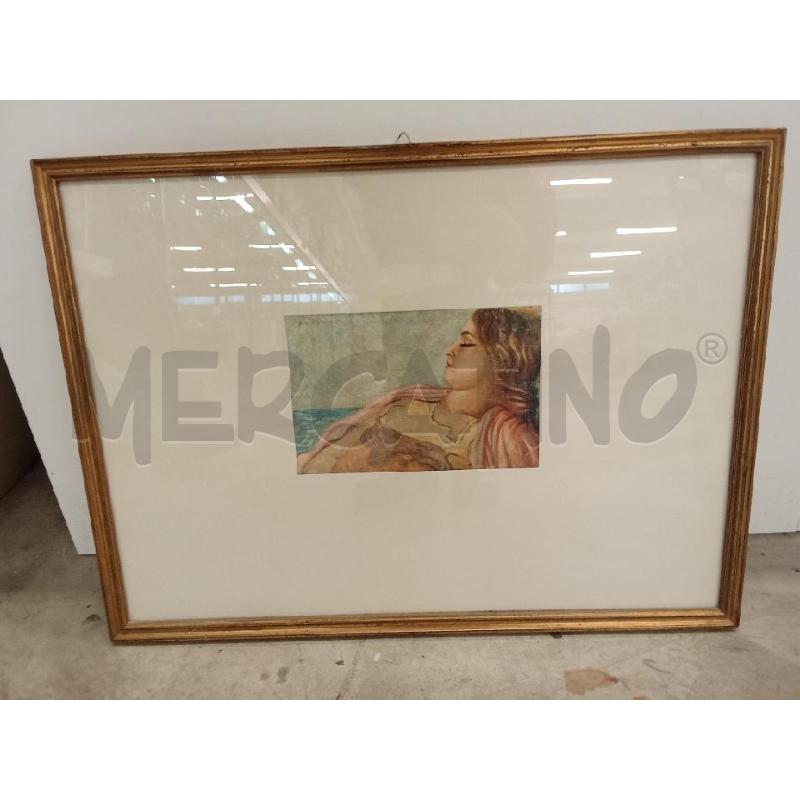 QUADRO C DORATA STAMPA DONNA  | Mercatino dell'Usato San giorgio del sannio 1