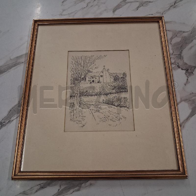 QUADRO C DORATA STAMPA FRAGNETO L'ABATE  | Mercatino dell'Usato San giorgio del sannio 1