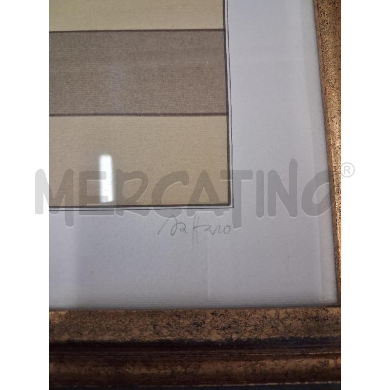 QUADRO C DORATA STAMPA LITOGRAFICA POLIEDRI LUCIO SAFFARO  | Mercatino dell'Usato San giorgio del sannio 3