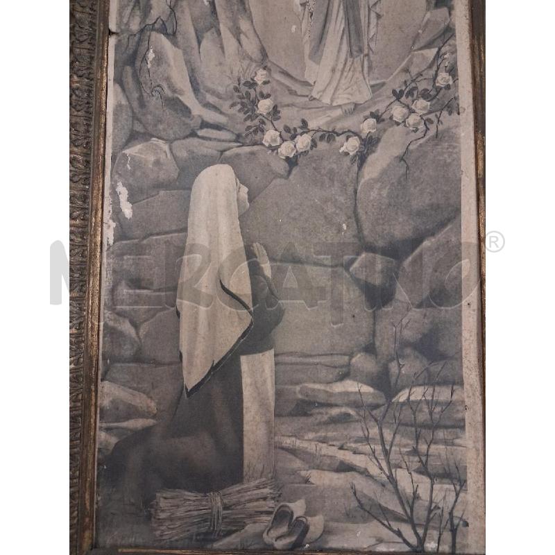 QUADRO C DORATA STAMPA VINTAGE BERNADETTE  | Mercatino dell'Usato San giorgio del sannio 3