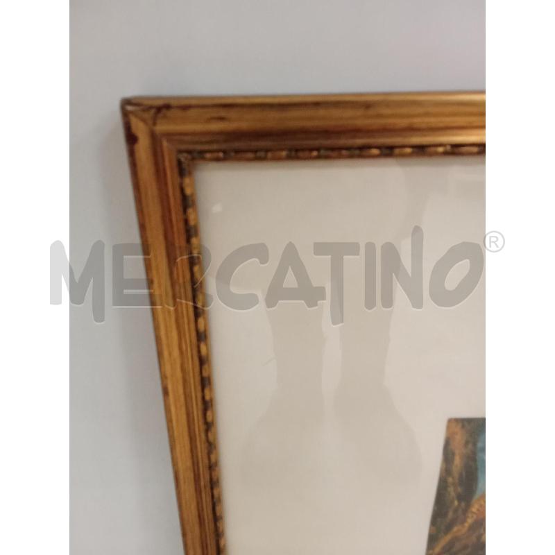 QUADRO C DORATA STRAMPA CAVALLO BIANCO  | Mercatino dell'Usato San giorgio del sannio 4