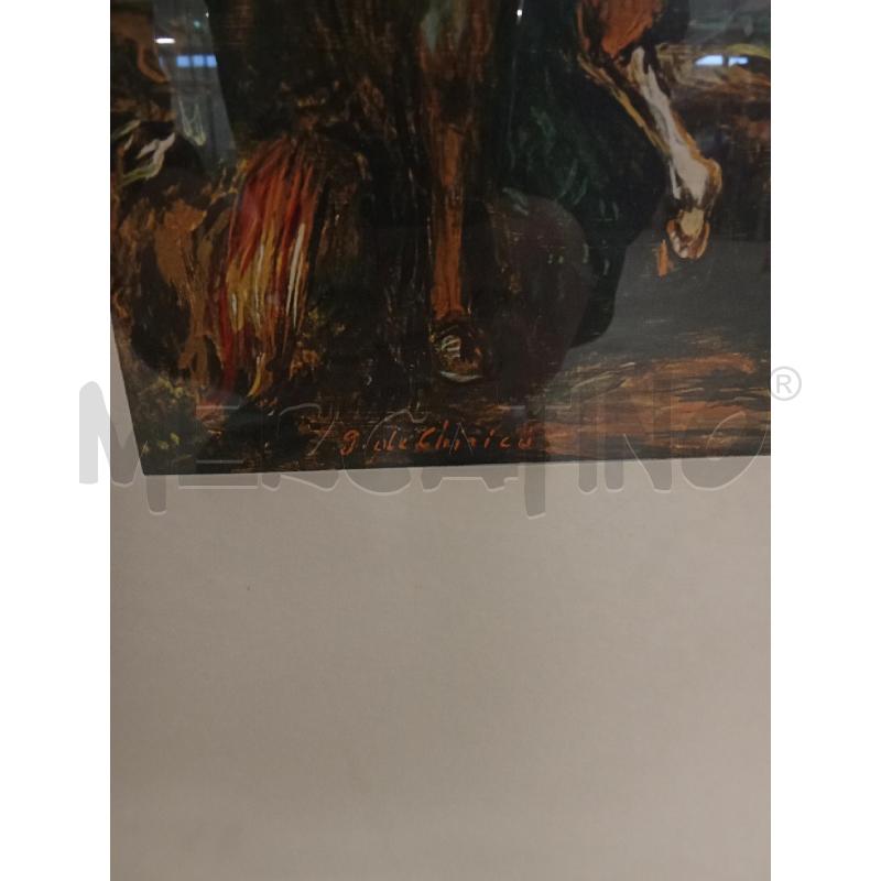 QUADRO C DORATA STRAMPA CAVALLO BIANCO  | Mercatino dell'Usato San giorgio del sannio 5