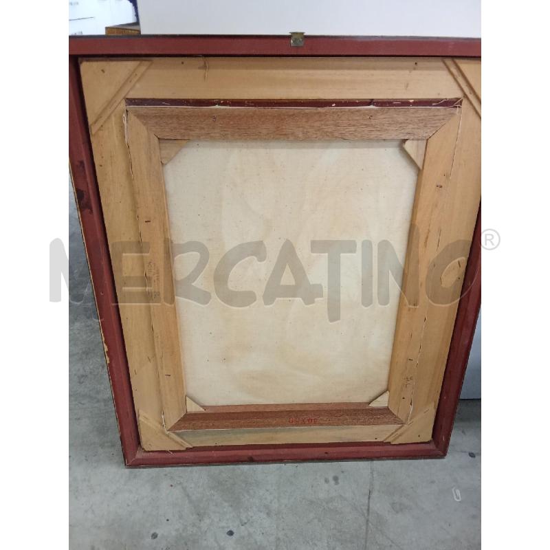 QUADRO C DORATA TELA ALBERI S CAMPO  | Mercatino dell'Usato San giorgio del sannio 2