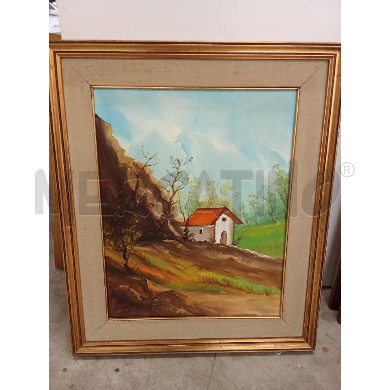 QUADRO C DORATA TELA CASA  | Mercatino dell'Usato San giorgio del sannio 1
