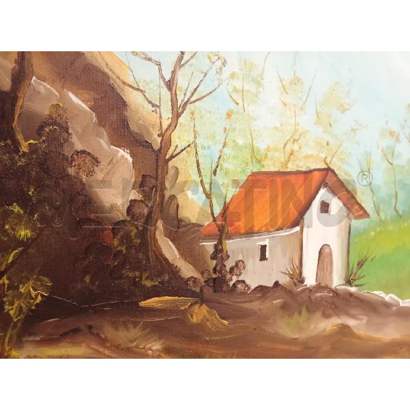 QUADRO C DORATA TELA CASA  | Mercatino dell'Usato San giorgio del sannio 3