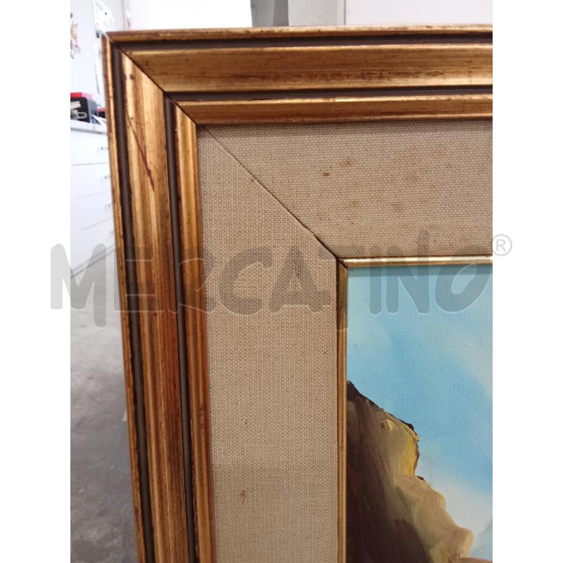 QUADRO C DORATA TELA CASA  | Mercatino dell'Usato San giorgio del sannio 4