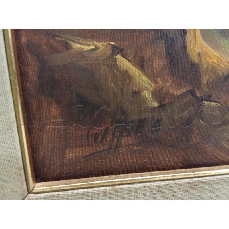 QUADRO C DORATA TELA CASA  | Mercatino dell'Usato San giorgio del sannio 5