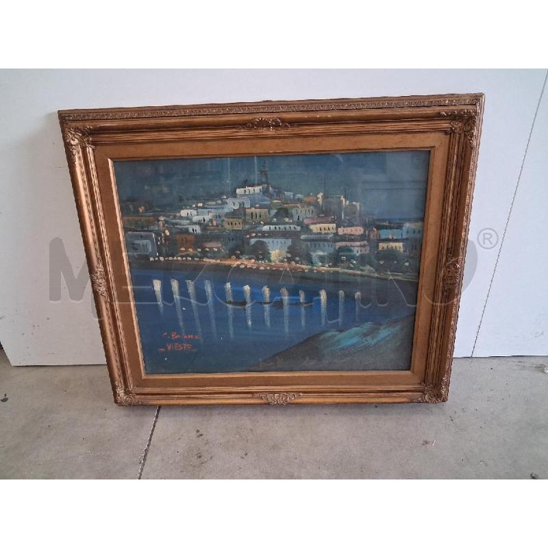 QUADRO C DORATA TELA IMPRESSIONISTA VIESTE | Mercatino dell'Usato San giorgio del sannio 1