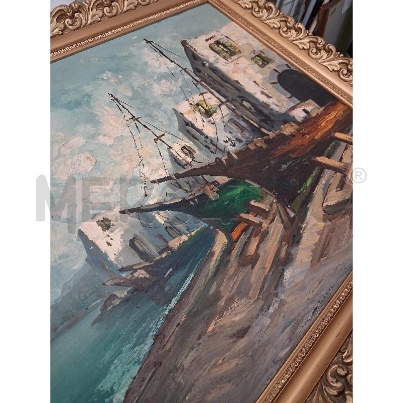 QUADRO C DORATA TELA PITTURVELIERI ARENATI  | Mercatino dell'Usato San giorgio del sannio 2