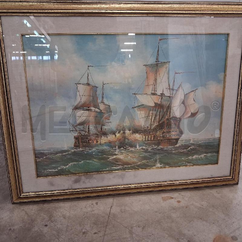 QUADRO C DORATA VELIERO  | Mercatino dell'Usato San giorgio del sannio 1
