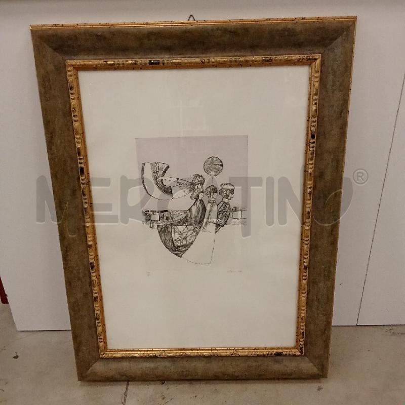 QUADRO C DORATA VERDE STAMPA LITOGRAFICA 33/50 | Mercatino dell'Usato San giorgio del sannio 1