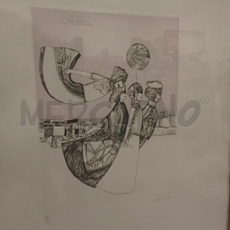 QUADRO C DORATA VERDE STAMPA LITOGRAFICA 33/50 | Mercatino dell'Usato San giorgio del sannio 3