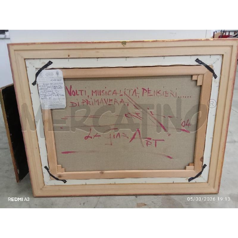 QUADRO C DORATA VOLTI DI PRIMAVERA ACRILICO E TEMPERA SU TELA  | Mercatino dell'Usato San giorgio del sannio 2