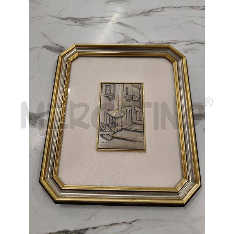 QUADRO C GRIGIA DORATA BASSORILIEVO ARGENATTO MERCATO  | Mercatino dell'Usato San giorgio del sannio 1
