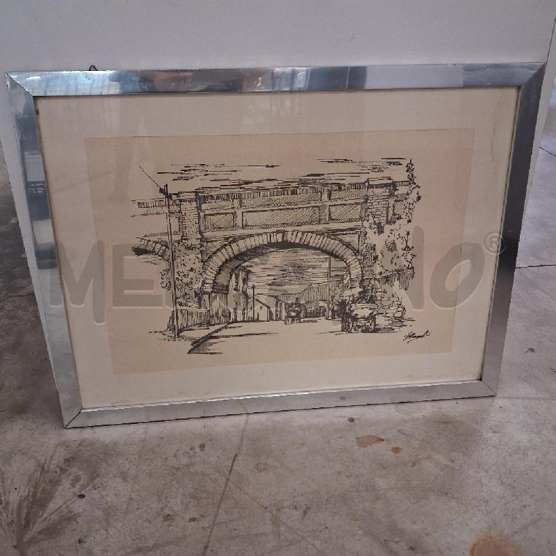QUADRO C GRIGIA STAMPA ARCO CON CARROZZA  | Mercatino dell'Usato San giorgio del sannio 1